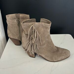Sam Edelman suede boots with fringe- Women size 11